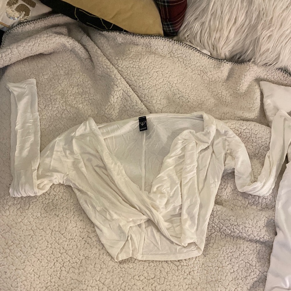 White crossover crop top from Windsor